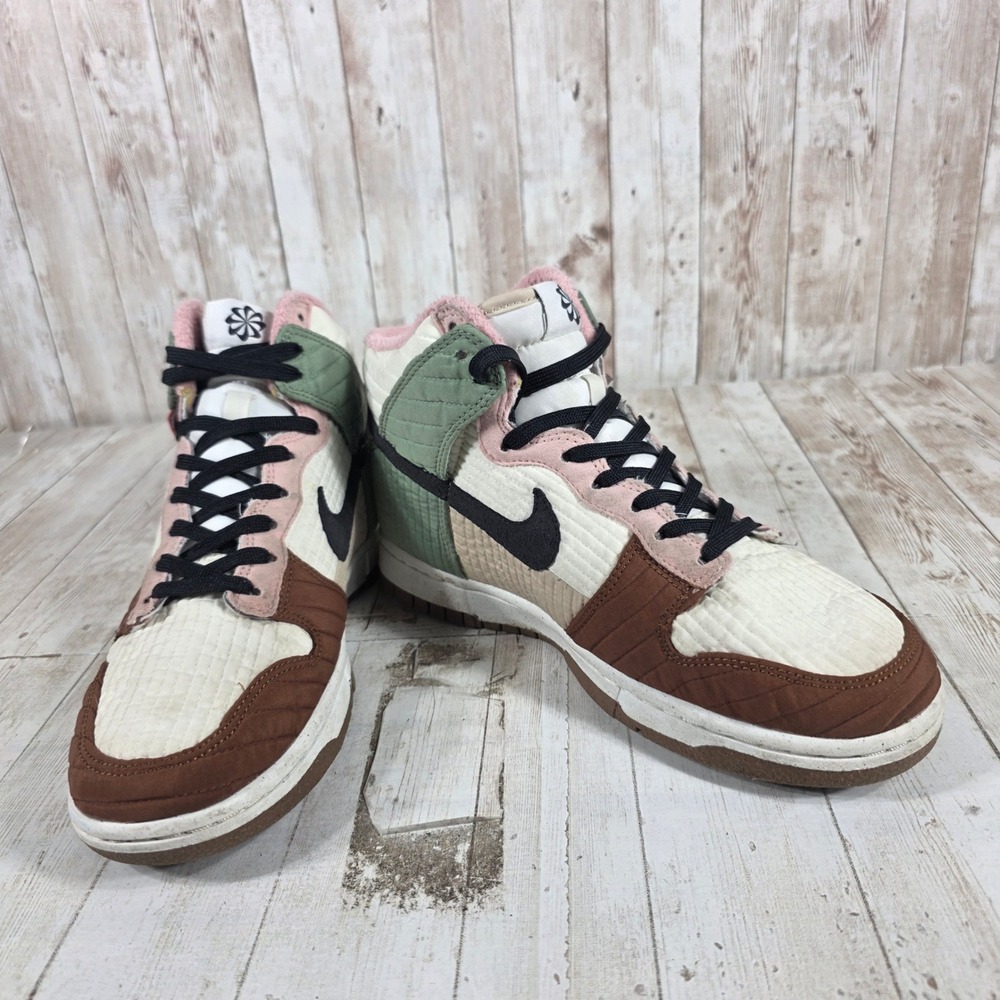 Nike Dunk High Next Nature Toasty Rattan Brown Green DN9909-100 Womens 7 - Picture 8 of 8